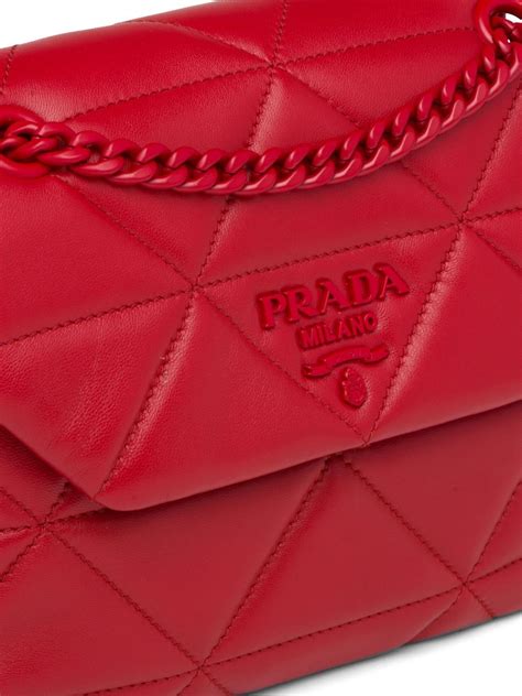 Prada patterned quilted bag